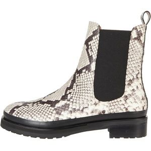 NEVER WORN snake skin women’s ankle (waterproof) boots